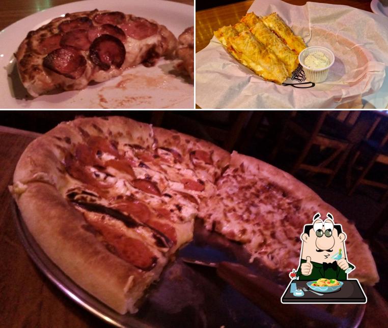 Platos en Mr. Texas Pizza