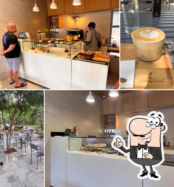 The interior of The Sprout Cafe