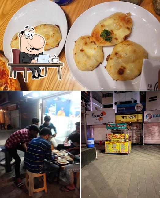 The interior of PizzaExpress