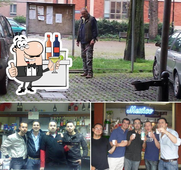 Tra le varie cose da Bar Simo si possono trovare la bancone da bar e esterno