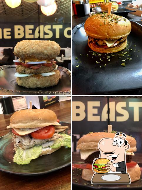 Get a burger at THE BEAST CAFE & FAREBI CHAAT