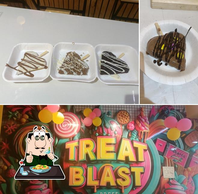 Chocolate mousse at Treat Blast Waffle and Dessert Cafe