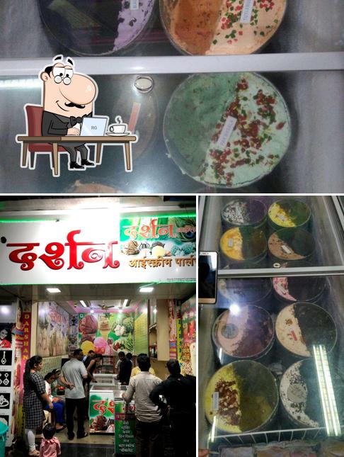 The interior of Darshan Ice Cream