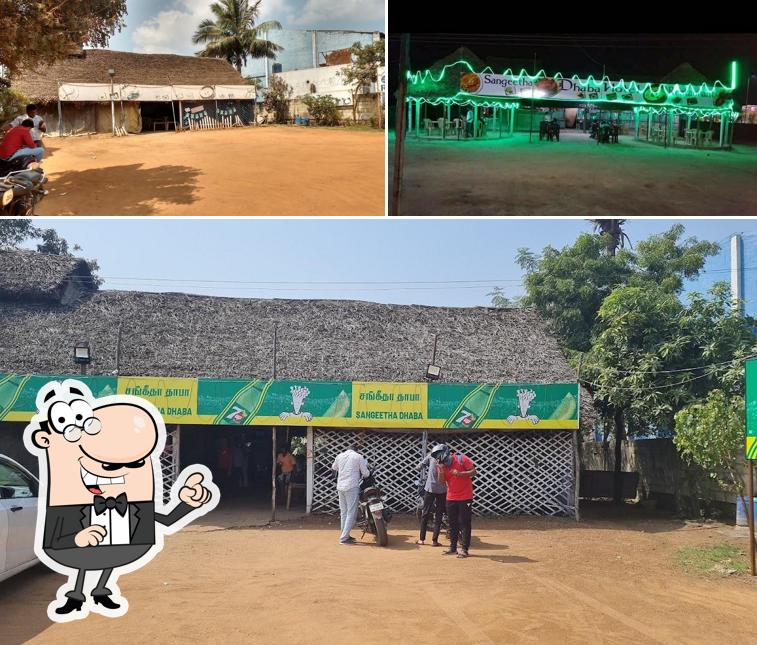 Check out how Sangeetha Dhaba looks outside