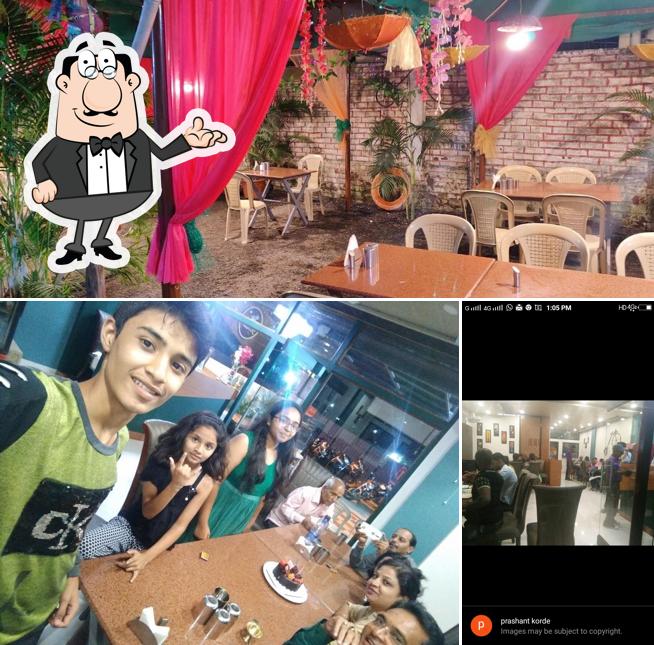 Take a seat at one of the tables at Yonaha Restaurant