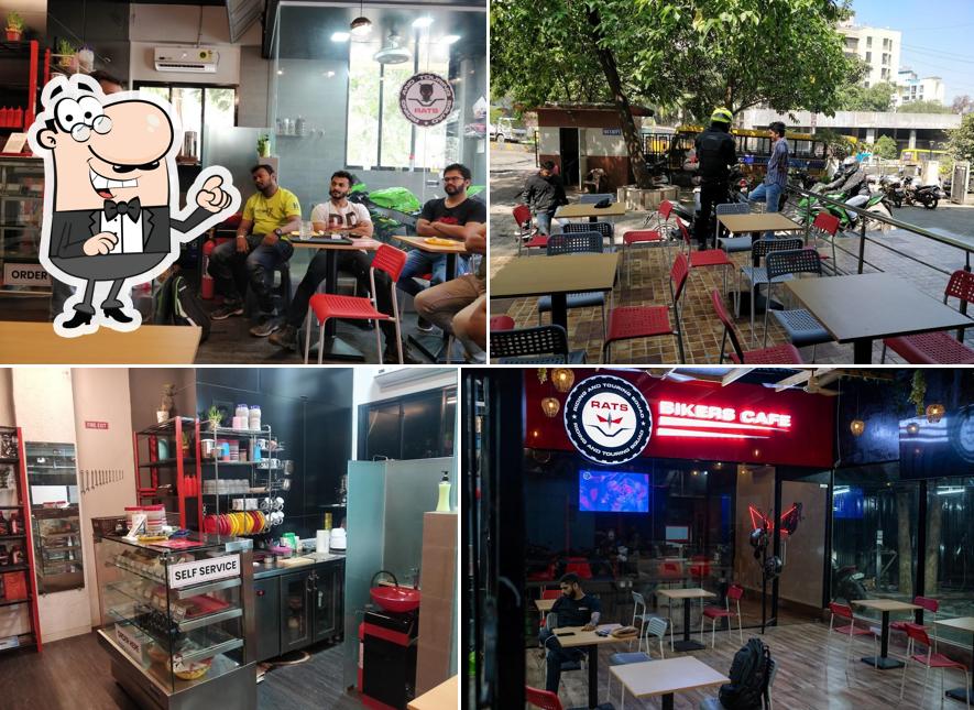 Take a seat at one of the tables at RATS Bikers Café