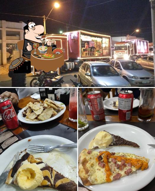 Esta é a foto mostrando comida e exterior no Pizzaria La La Bella Sumaré