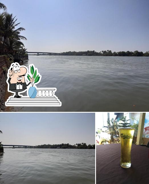 Among different things one can find exterior and beer at Just Inn