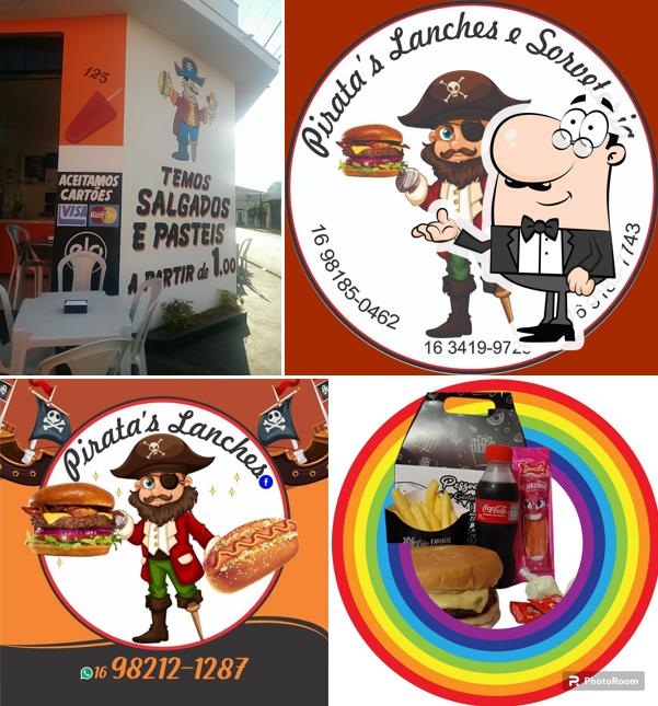 O interior do Pirata's LANCHES