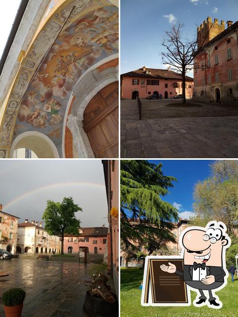 Goditi la vista dall'area esterna di L'Osteria del Castello