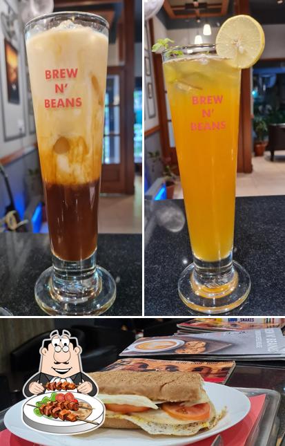 Food at Brew N Beans cafe