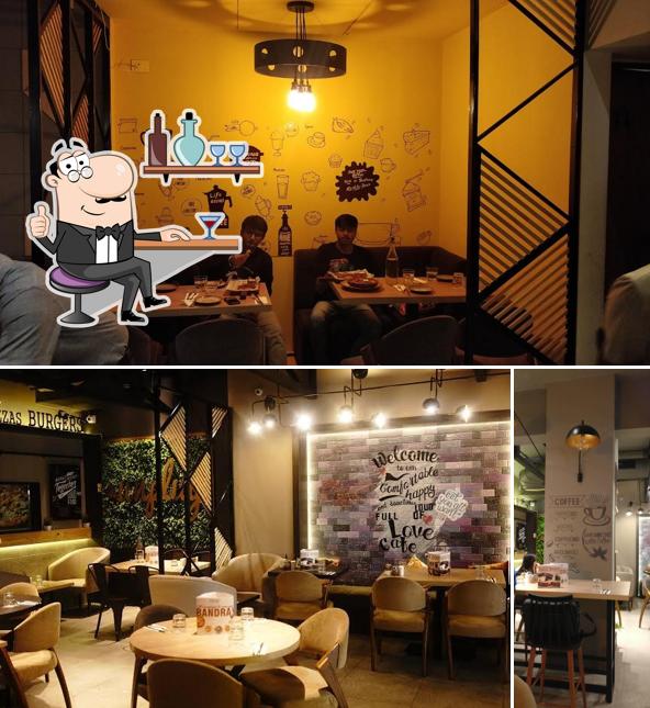 The interior of Aromas Cafe & Bistro