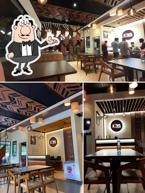 The interior of Joys Restaurant