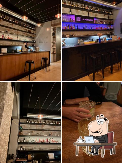 Gli interni di La Distillerie Bar Lab