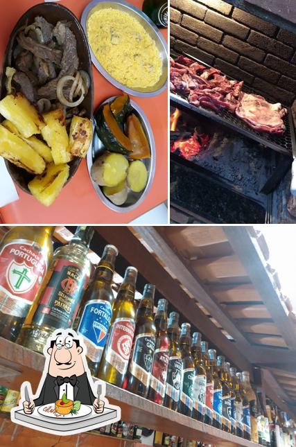 Dê uma olhada a imagem ilustrando comida e cerveja a Latada Nordestina