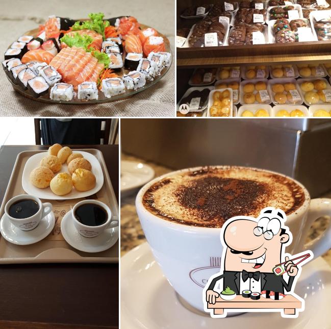 Peça diferentes opções de sushi