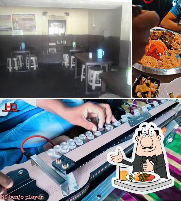 This is the picture depicting food and interior at MADURAI SRI MUNIYANDI VILAS HOTEL CBE