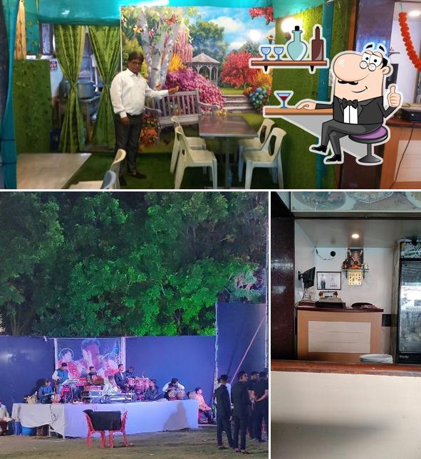 Take a seat at one of the tables at Dulari Garden