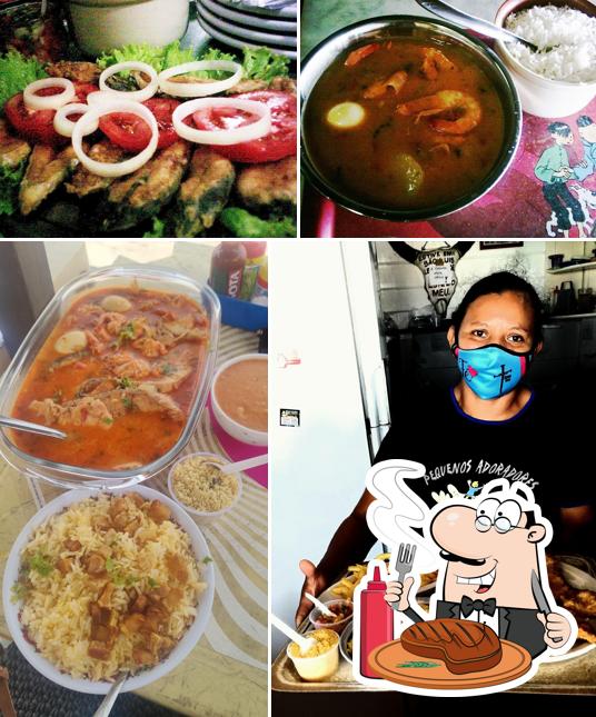 Farol Bar e Restaurante Restaurante de Frutos do Mar em São Luís oferece pratos de carne