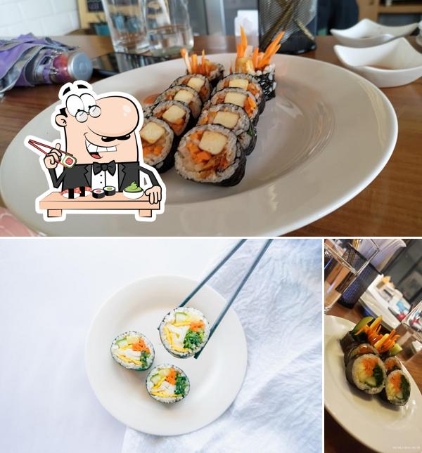 Sushi rolls are available at Koin Home Kitchen