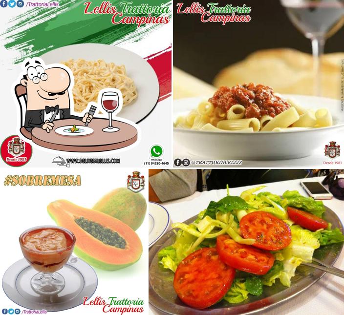 Comida em Lellis Trattoria