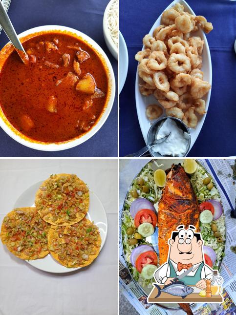 Grilled salmon at Cedric's Waterside