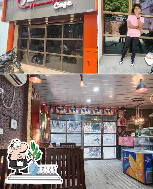 Among different things one can find exterior and interior at Heart Beat cafe