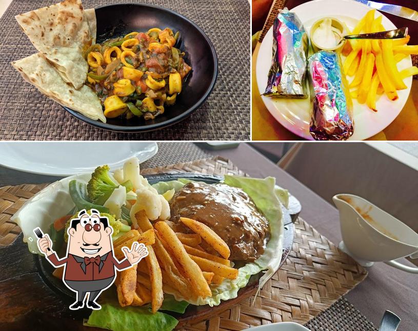 Food at Bending Bamboos Bar and Restaurant