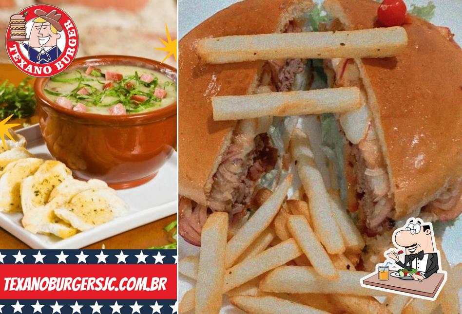 Comida em Texano Burger SJC
