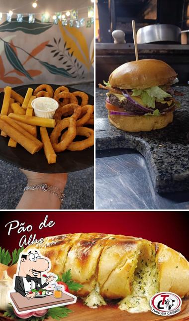 Comida em House One Burgers e Espetos