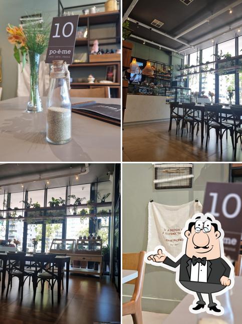 O interior do Po.è.me Arte & Café