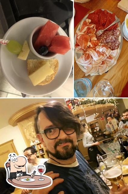 Questa è la immagine che mostra la cibo e bancone da bar di Bar Trattoria Inferno