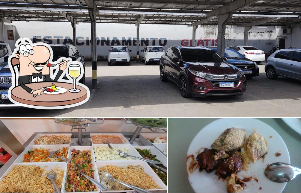 A ilustração da comida e exterior a Rei do Caldo Restaurante & Pizzaria