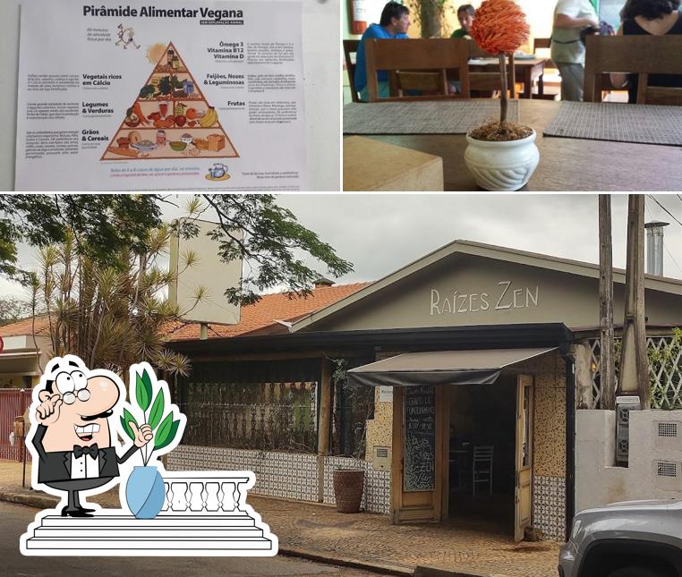 Confira a foto apresentando exterior e interior no Raízes Zen