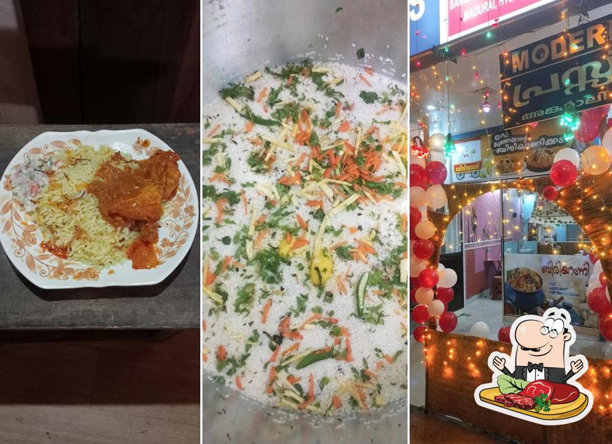 Beef carpaccio at കുഞ്ഞാക്കന്റെ ബിരിയാണി കട