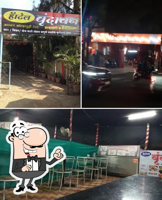 The image of exterior and interior at Vrundavan