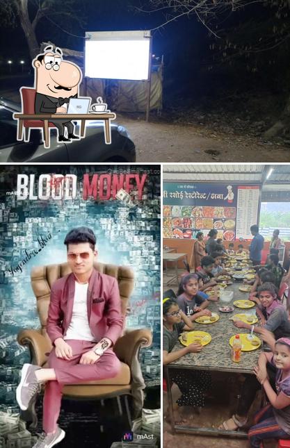 The interior of Apni Rasoi Dhaba & Restaurant