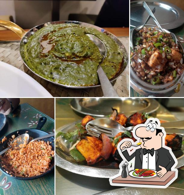 Food at Punjabi Dhaba