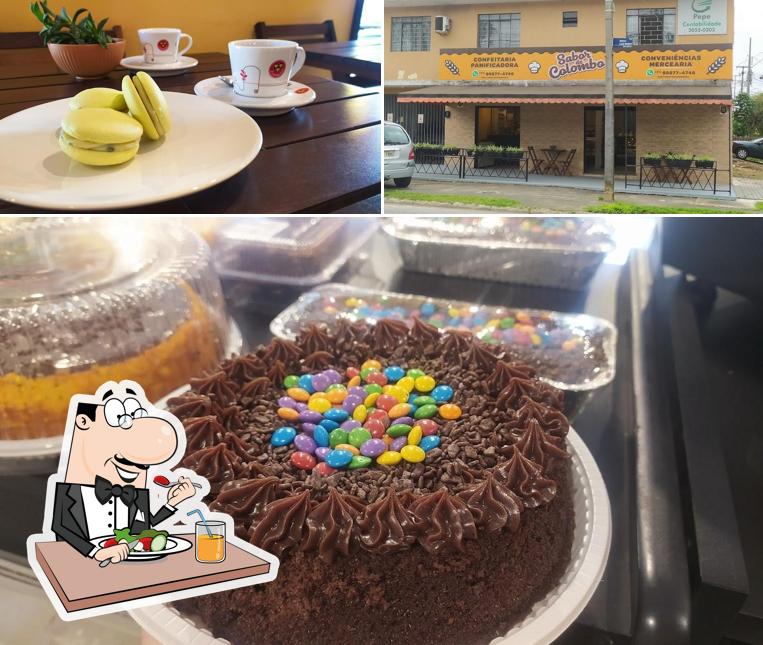 A foto da comida e exterior a Sabor de Colombo Padaria e Confeitaria