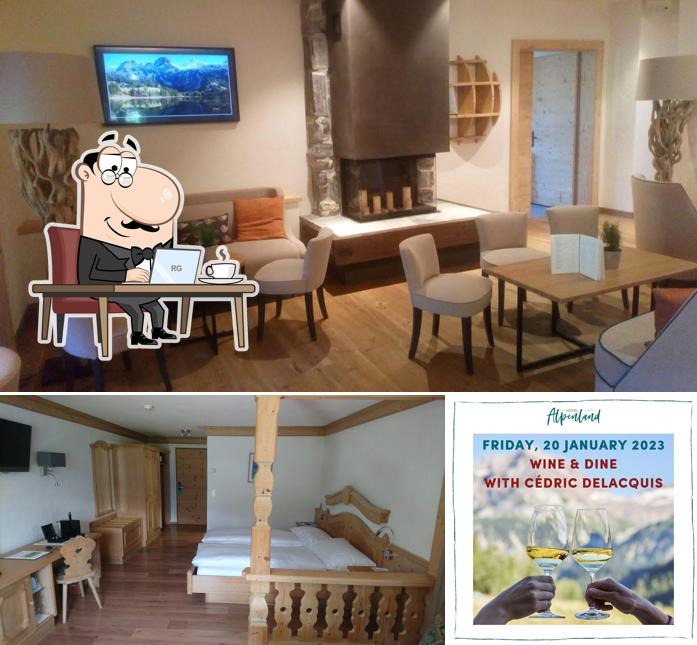 Dai un’occhiata alla immagine che mostra la interni e bevanda di Hotel Alpenland