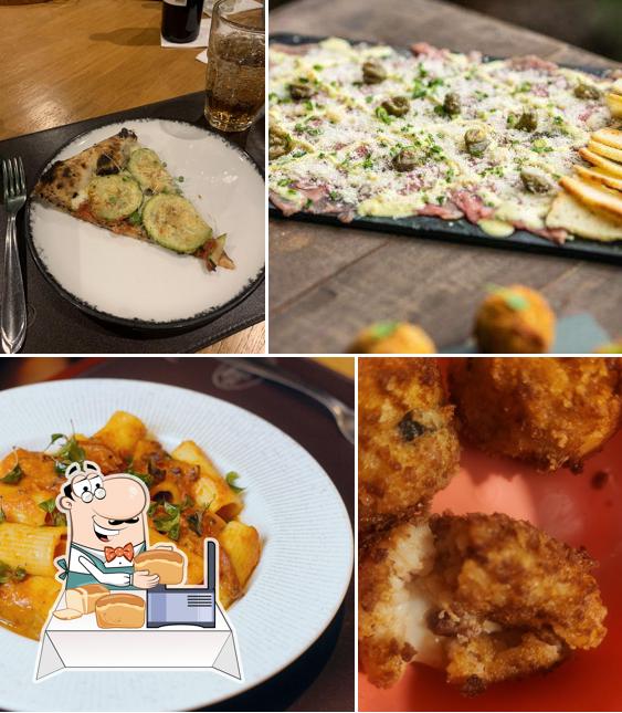 Pão-com-alho em Cantucci Osteria Águas Claras