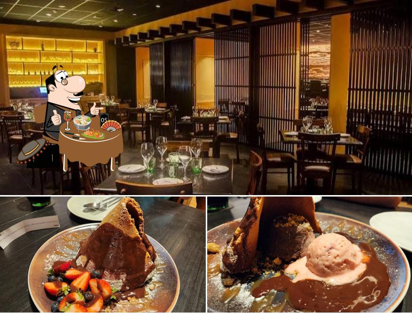 Esta é a ilustração mostrando comida e interior a Yusha