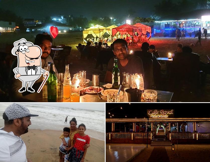 Enjoy the view outside Cafe Laval bar and beach restaurant