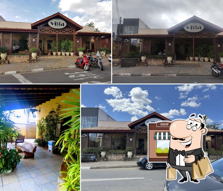 O exterior do Villa Restaurante Atibaia