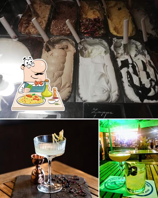 La cibo e birra del ristorante