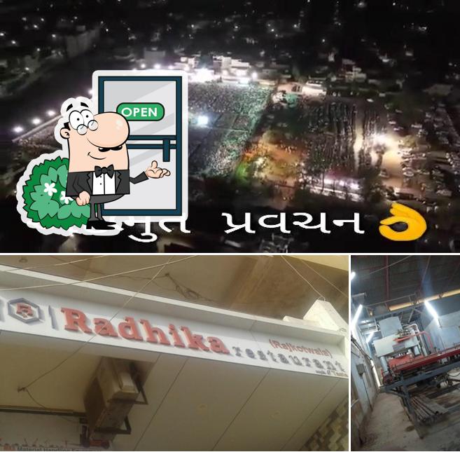 The exterior of Radhika Restaurant