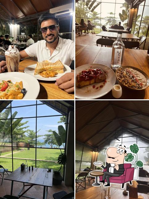 Take a seat at one of the tables at Cafe Trip is Life