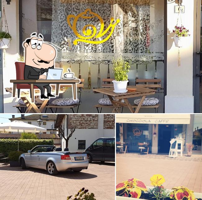 Gli interni di Chiocciola Caffè