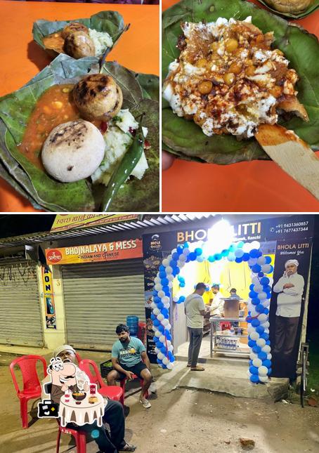 Food at Bhola Litti