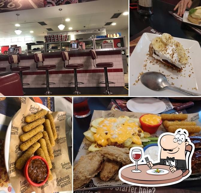 Comida em Johnny Rockets
